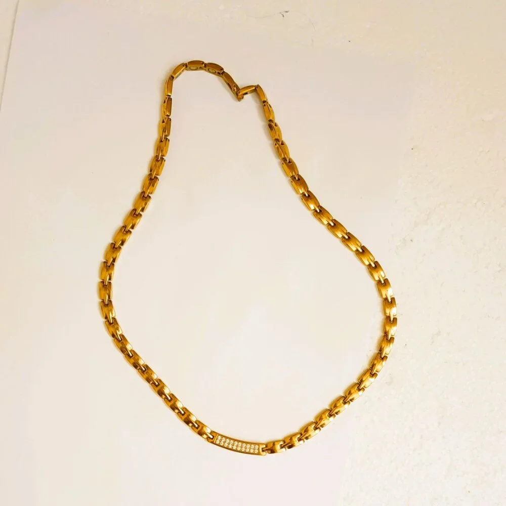Titanium Magnetic Link Necklace 21